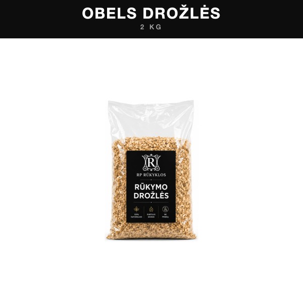 Obels medžio drožlės rūkymui 2 kg.